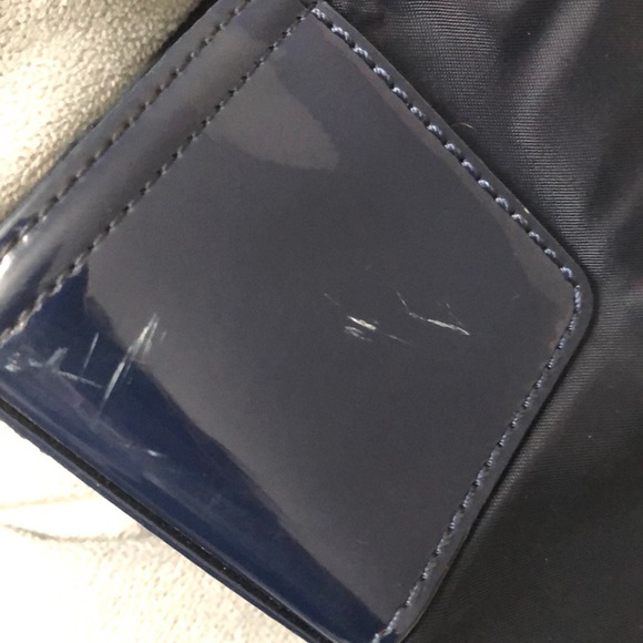 Navy blue authentic Tory Burch Ella  tote - Picture 5 of 8